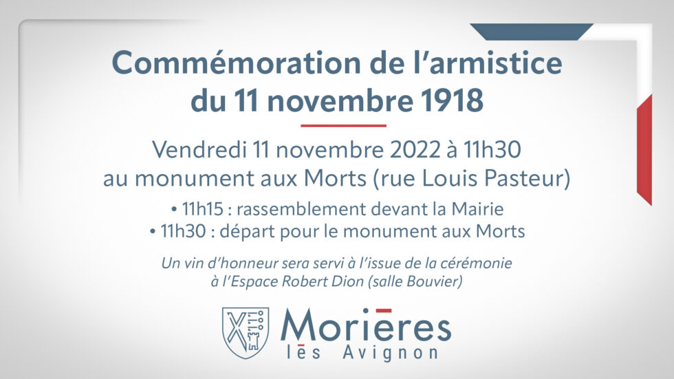 Cérémonie de commémoration de l’armistice du 11 novembre 1918 ...